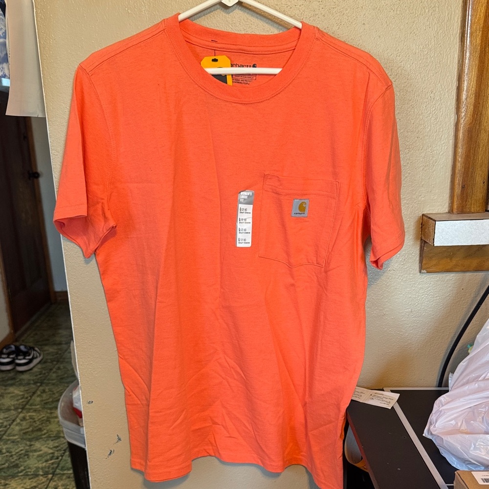 Carhartt women’s Vibrant Orange Short Sleeve Tee
